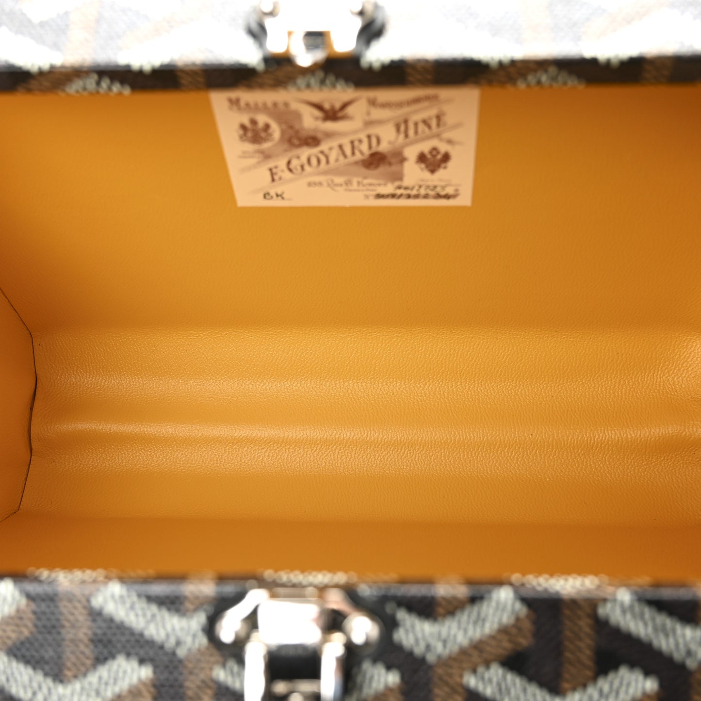 Goyardine Minaudiere Trunk Bag Black