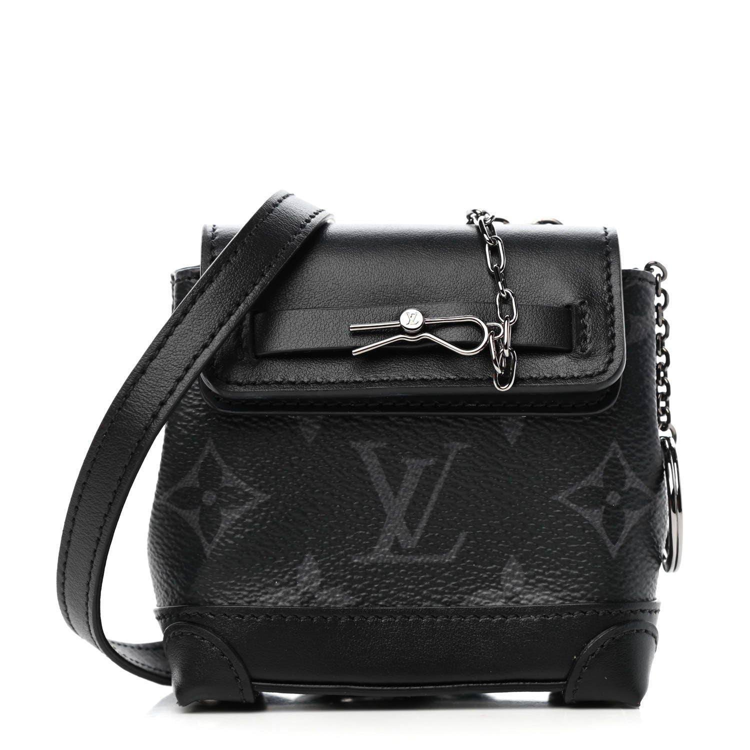 Louis Vuitton Monogram Eclipse Mini Steamer Pouch 1 of 9
