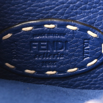 Fendi Cuoio Romano Selleria Chamois Small Peekaboo I SEE U Satchel Blue 6 of 9