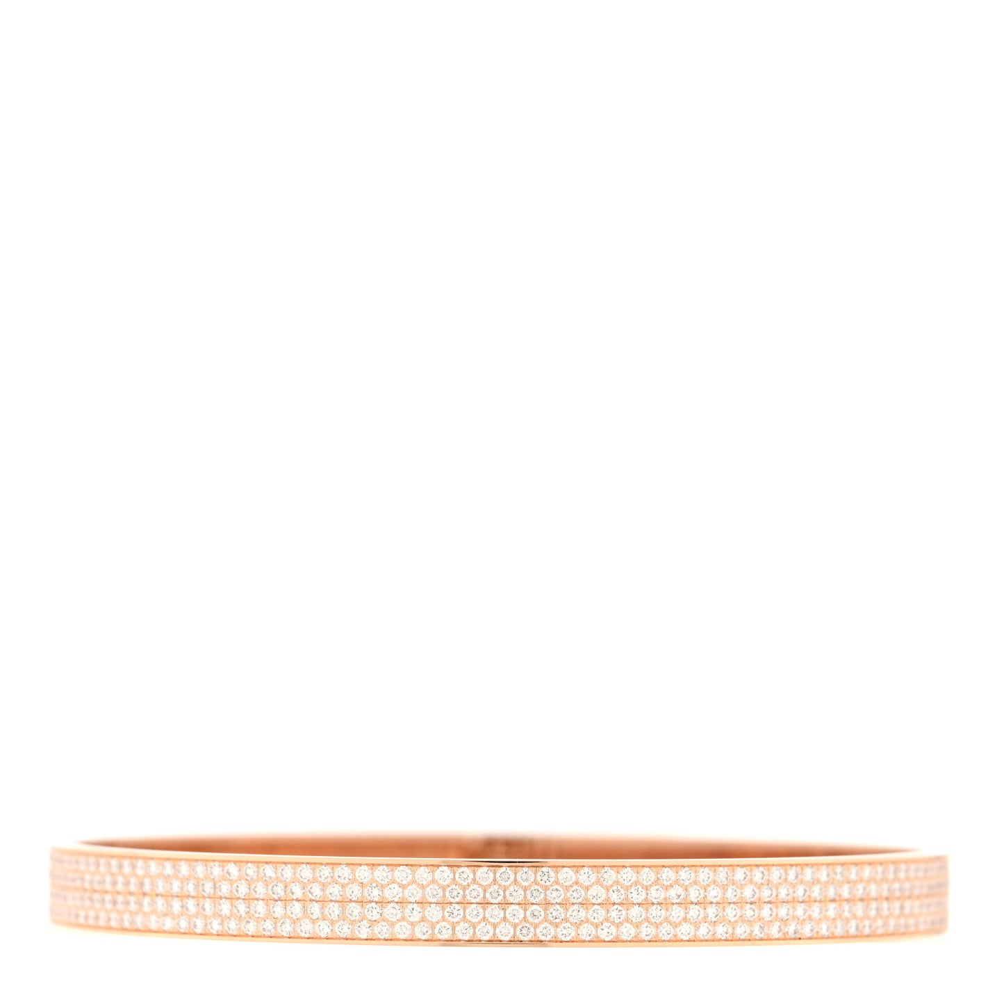 18K Rose Gold Diamond PM Kelly Full Pave Bracelet