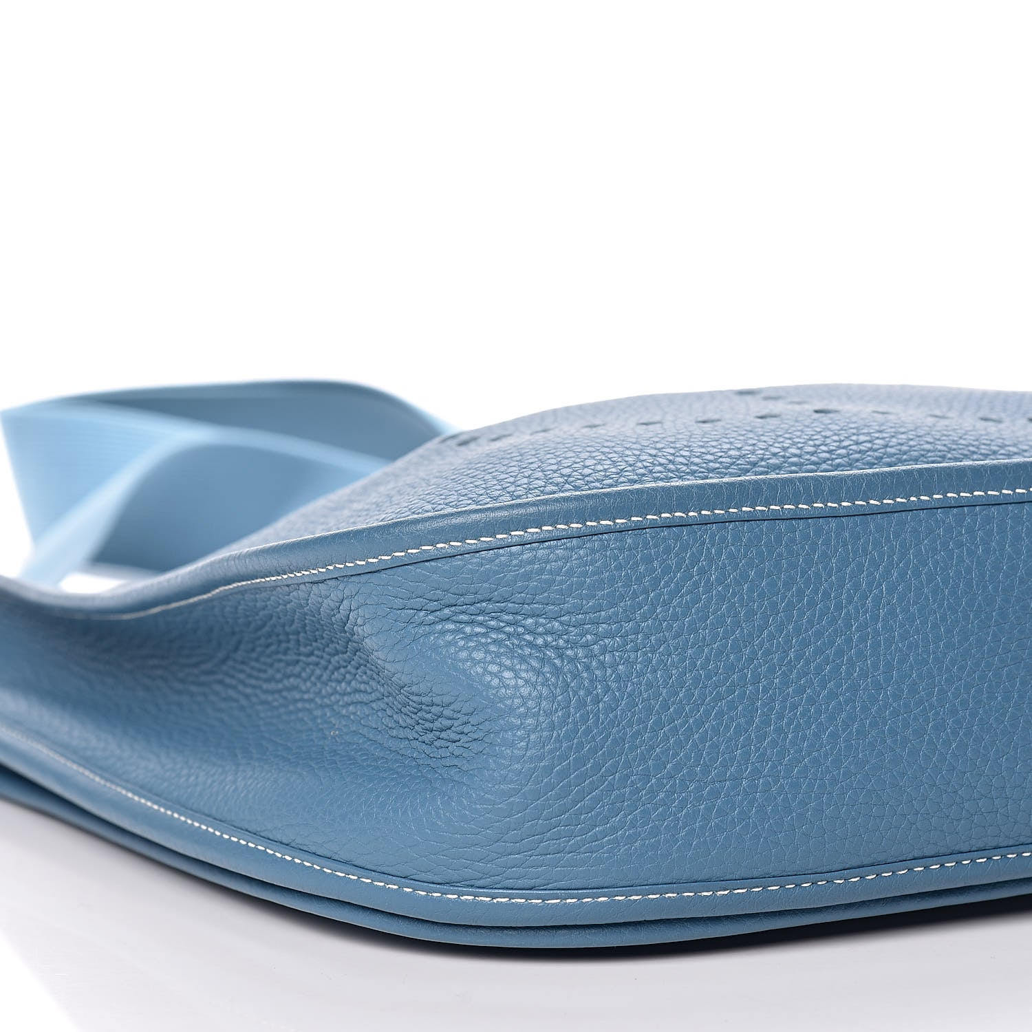 Hermes Taurillon Clemence Evelyne III GM Blue Jean 9 of 12