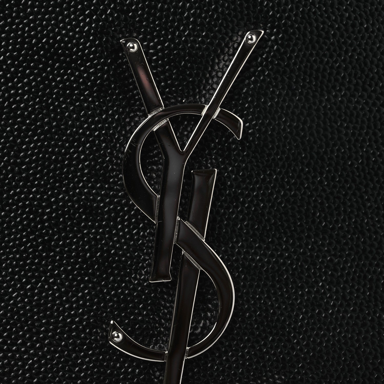 Saint Laurent Grain De Poudre Medium Classic Monogram Kate Satchel Black 11 of 12