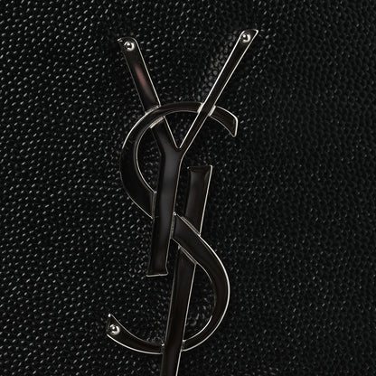 Saint Laurent Grain De Poudre Medium Classic Monogram Kate Satchel Black 11 of 12