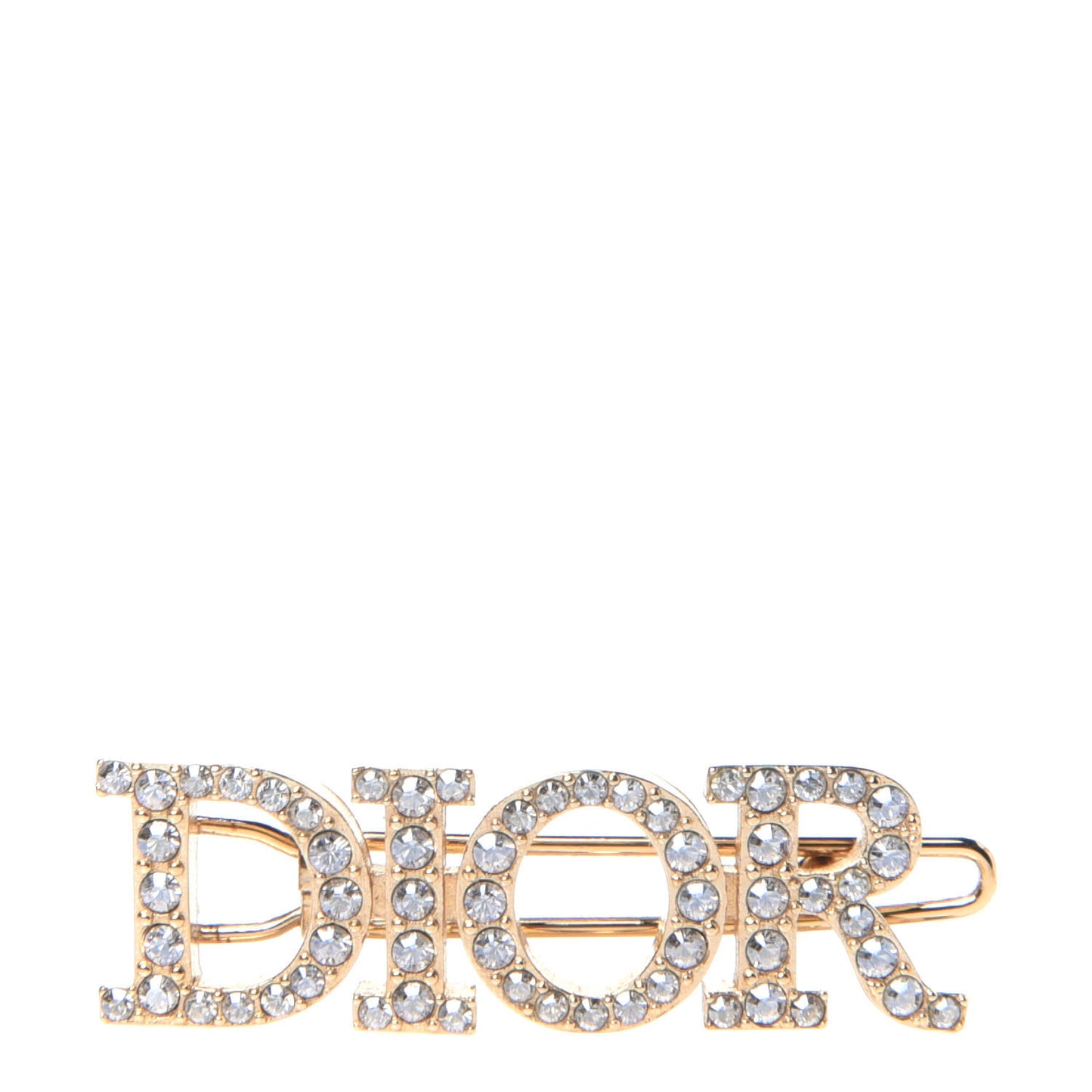 Metal Crystal Dior(r)evolution Barrette Gold