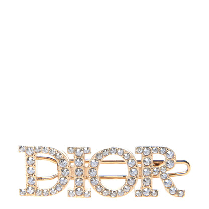 Christian Dior Metal Crystal Dior(r)evolution Barrette Gold 1 of 7