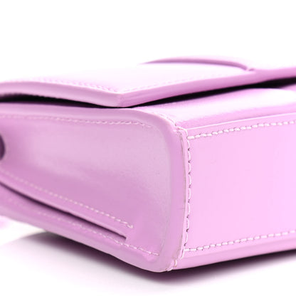 Balenciaga Shiny Box Calfskin Tonal B Hourglass Stretch Sling Shoulder Bag Lilac 10 of 11
