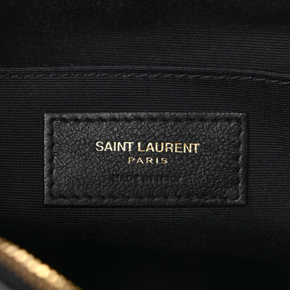 Saint Laurent Raffia Canvas Monogram Lou Camera Bag Black 7 of 10