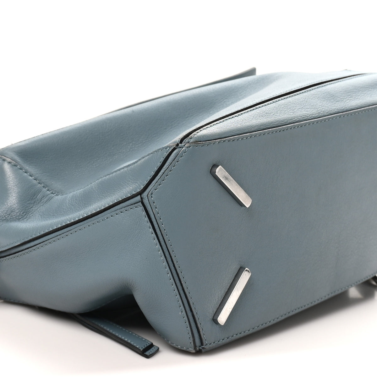 Loewe Calfskin Medium Puzzle Bag Stone Blue 8 of 9