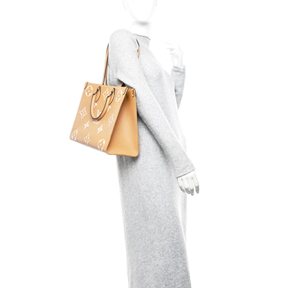 Louis Vuitton Empreinte Monogram Giant Onthego MM Arizona Creme 2 of 9