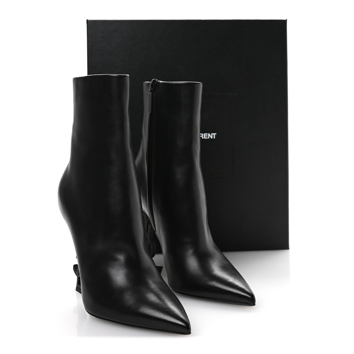Saint Laurent Nappa Vendome Opyum Ankle Boots 37 Black 9 of 9