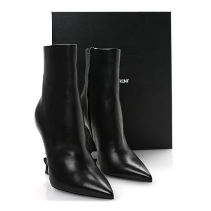 Saint Laurent Nappa Vendome Opyum Ankle Boots 37 Black 9 of 9