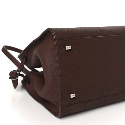 The Row Matte Grained Calfskin Soft Margaux 12 Dark Mocha 8 of 9