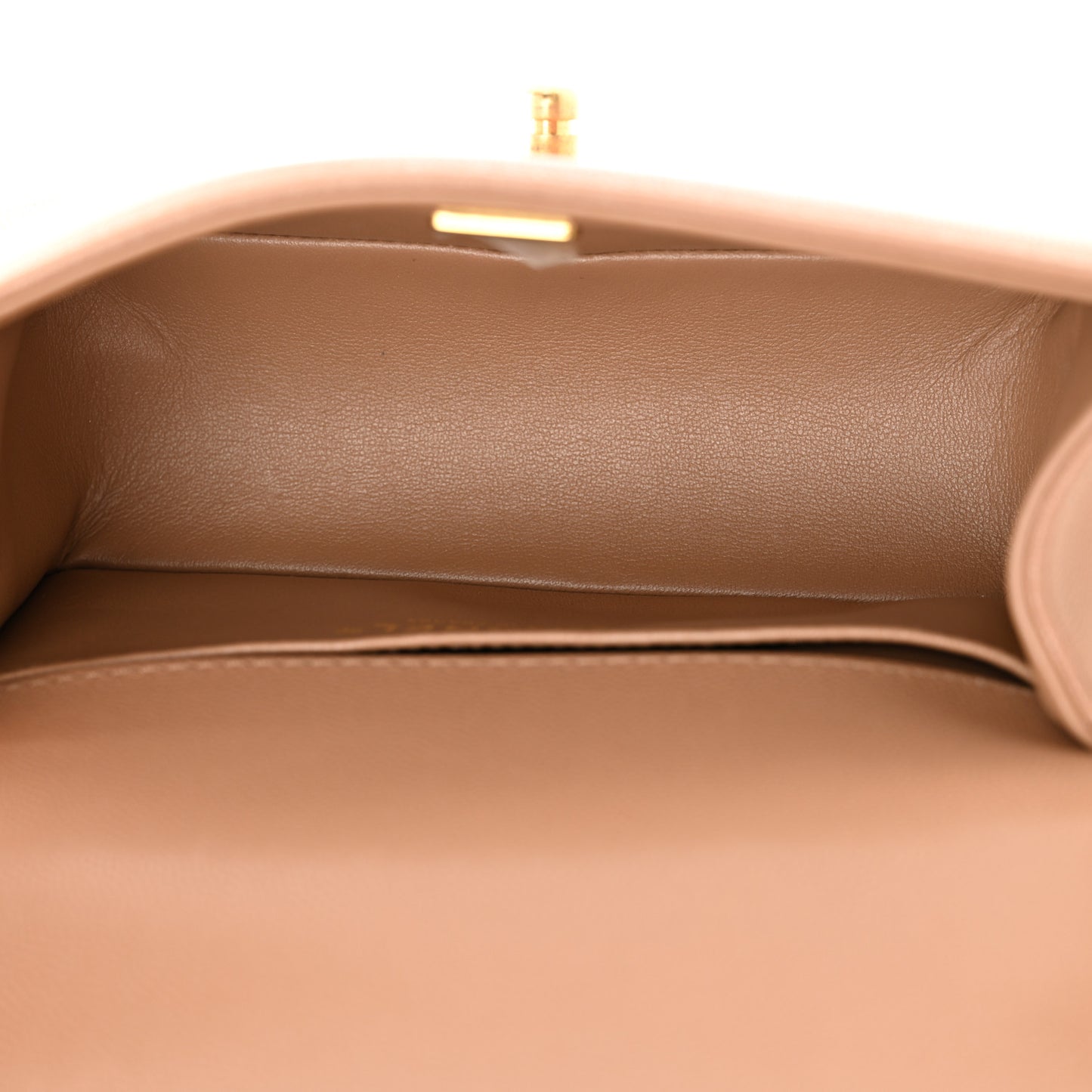 Caviar Quilted Small Top Handle Boy Flap Beige