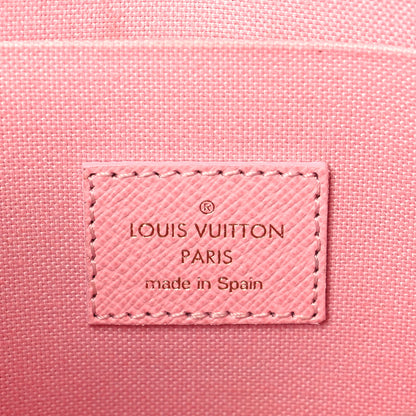 Louis Vuitton Damier Ebene Studded Pochette Felicie Chain Wallet 6 of 9