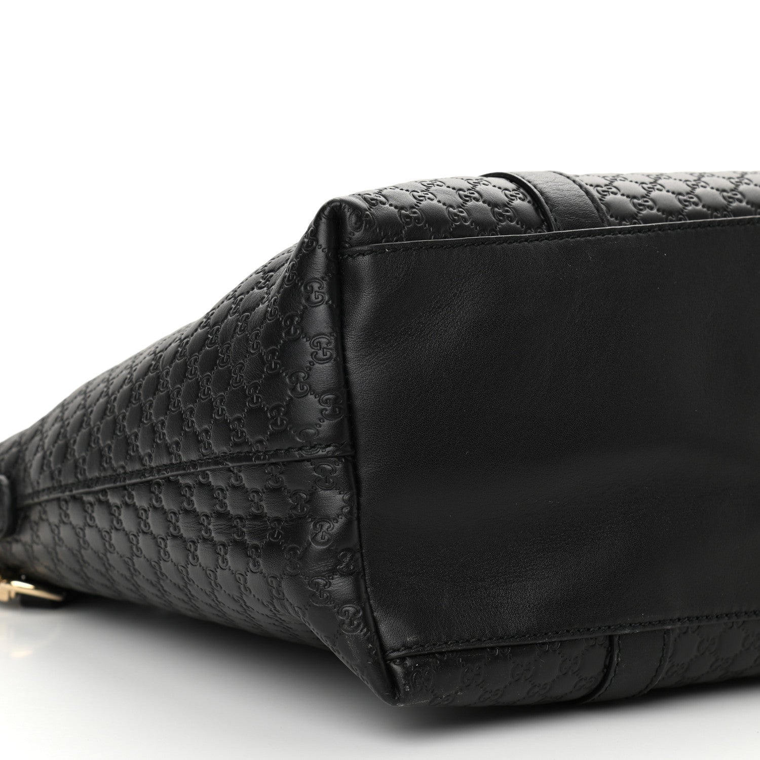 Gucci Soft Microguccissima Medium Zippered Satchel Black 9 of 10