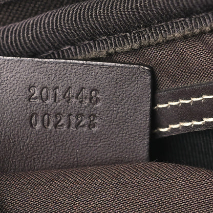 Gucci GG Plus Monogram Selleria Calfskin Medium Messenger Bag Beige Ebony Cocoa Dark Chocolate 7 of 11