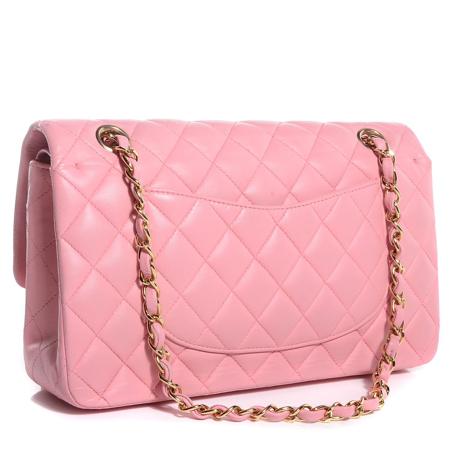 Chanel Lambskin Quilted Medium Double Flap Light Pink 3 of 8