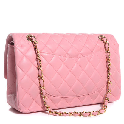 Chanel Lambskin Quilted Medium Double Flap Light Pink 3 of 8