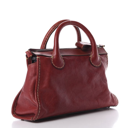 Chloe Calfskin Edith Satchel Whiskey 2 of 20