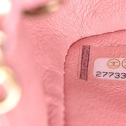 Chanel Lambskin Quilted Mini Rectangular Flap Pink 7 of 12