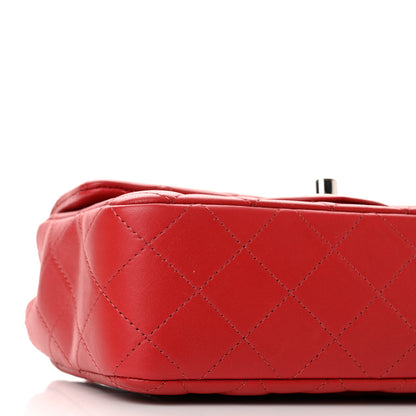 Chanel Lambskin Quilted Mini Rectangular Flap Red 8 of 10