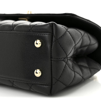 Chanel Caviar Quilted Mini Coco Handle Flap Black 10 of 10