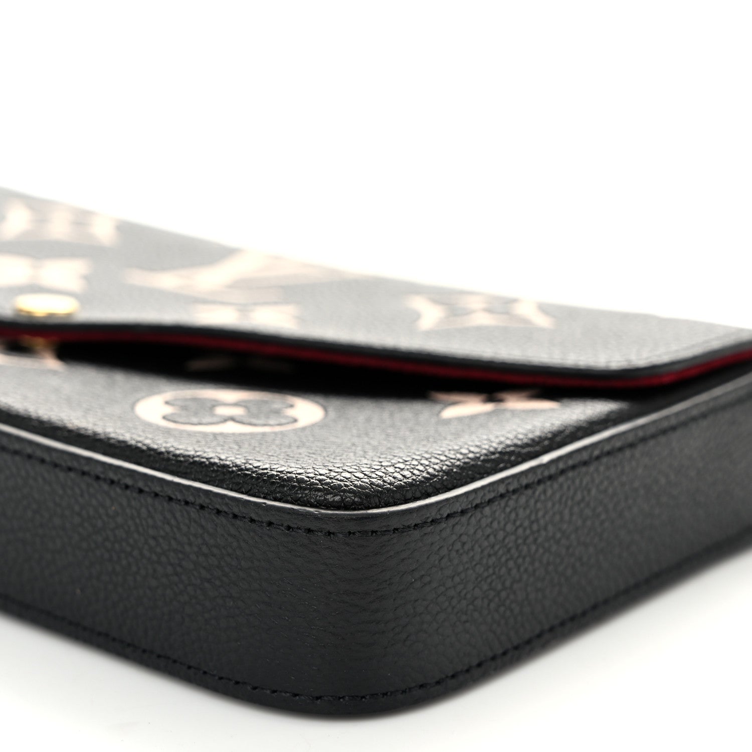 Louis Vuitton Empreinte Monogram Giant Felicie Pochette Black Beige 10 of 11