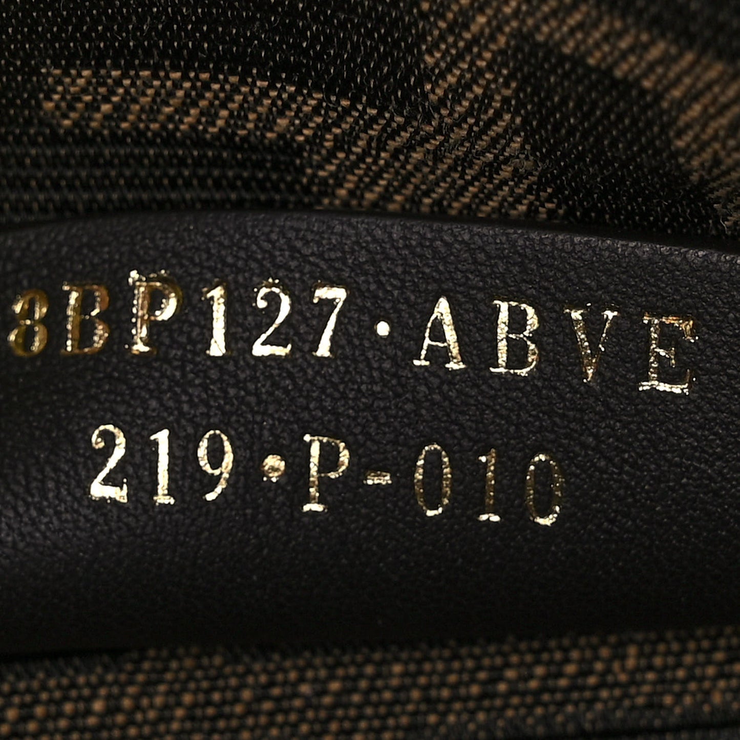Shiny Nappa Medium Fendi First Black