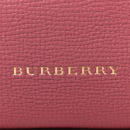 Burberry Grainy Calfskin House Check Medium Banner Tote Mauve Pink 9 of 9