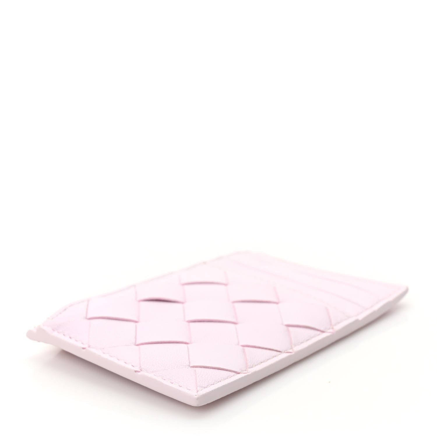 Bottega Veneta Calfskin Intrecciato Zip Card Holder Rosa 4 of 7