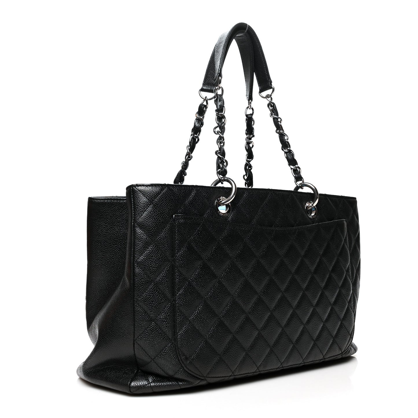 Caviar Quilted XL Grand Shopping Tote GST Black