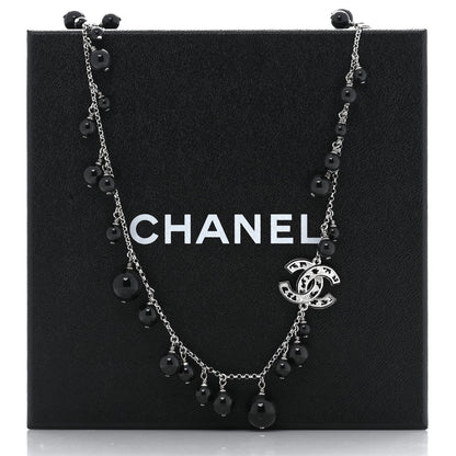 Chanel Ruthenium Beaded CC Long Necklace 5 of 5