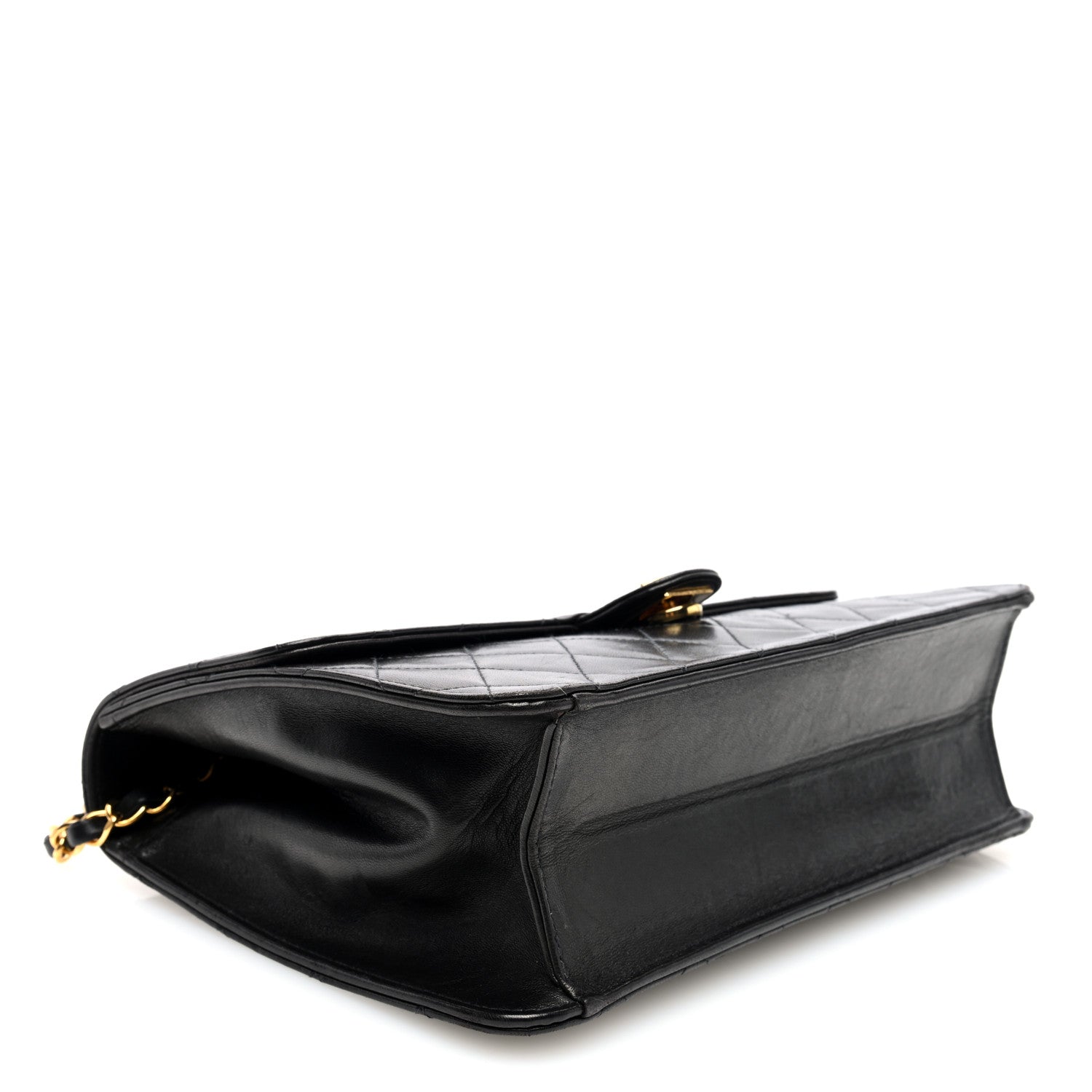 Chanel Lambskin Quilted Medium Single Flap Black 4 of 10