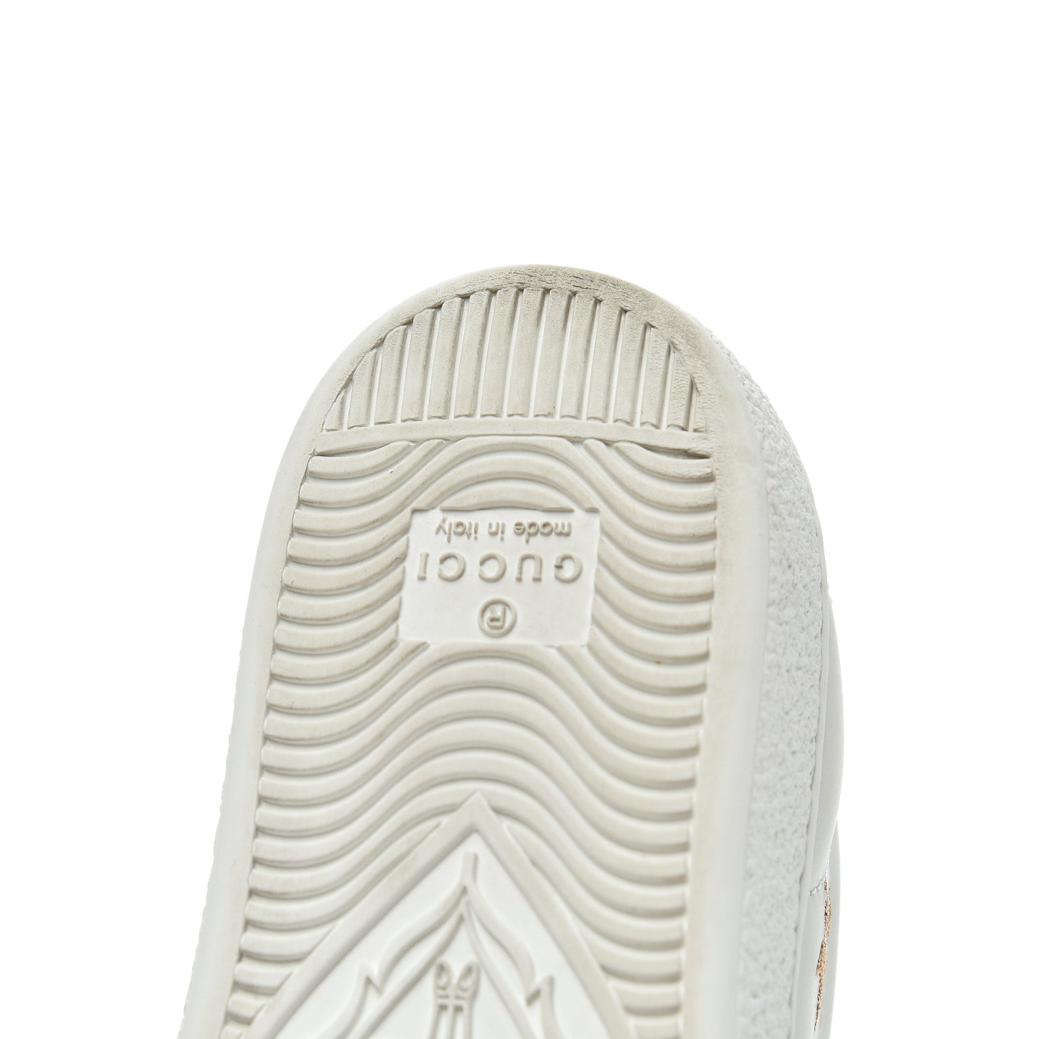 Gucci Calfskin Bee Star Embroidered Sylvie Web Ace Sneakers 35 White 15 of 20