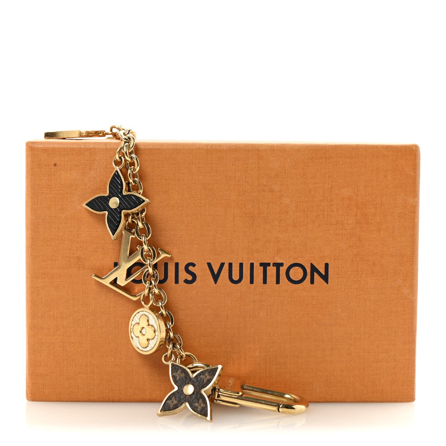 Louis Vuitton Monogram Spring Street Bag Charm Key Holder Gold 4 of 4
