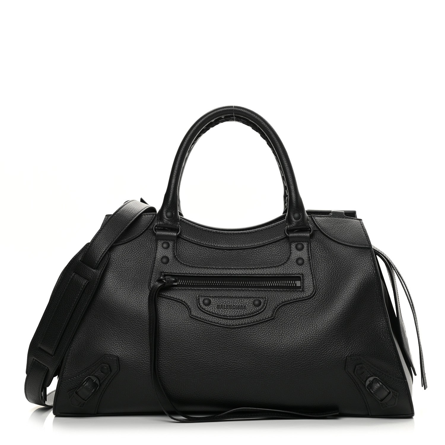 Balenciaga Grained Calfskin Neo Classic Black Hardware Medium City Black 1 of 10