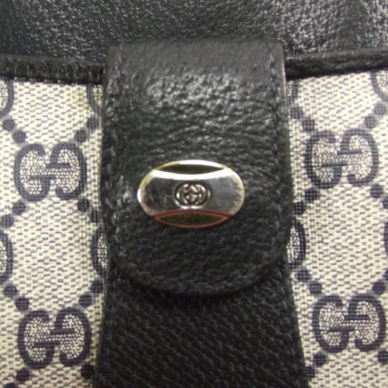 Gucci Monogram Shoulder Bag Navy 6 of 9