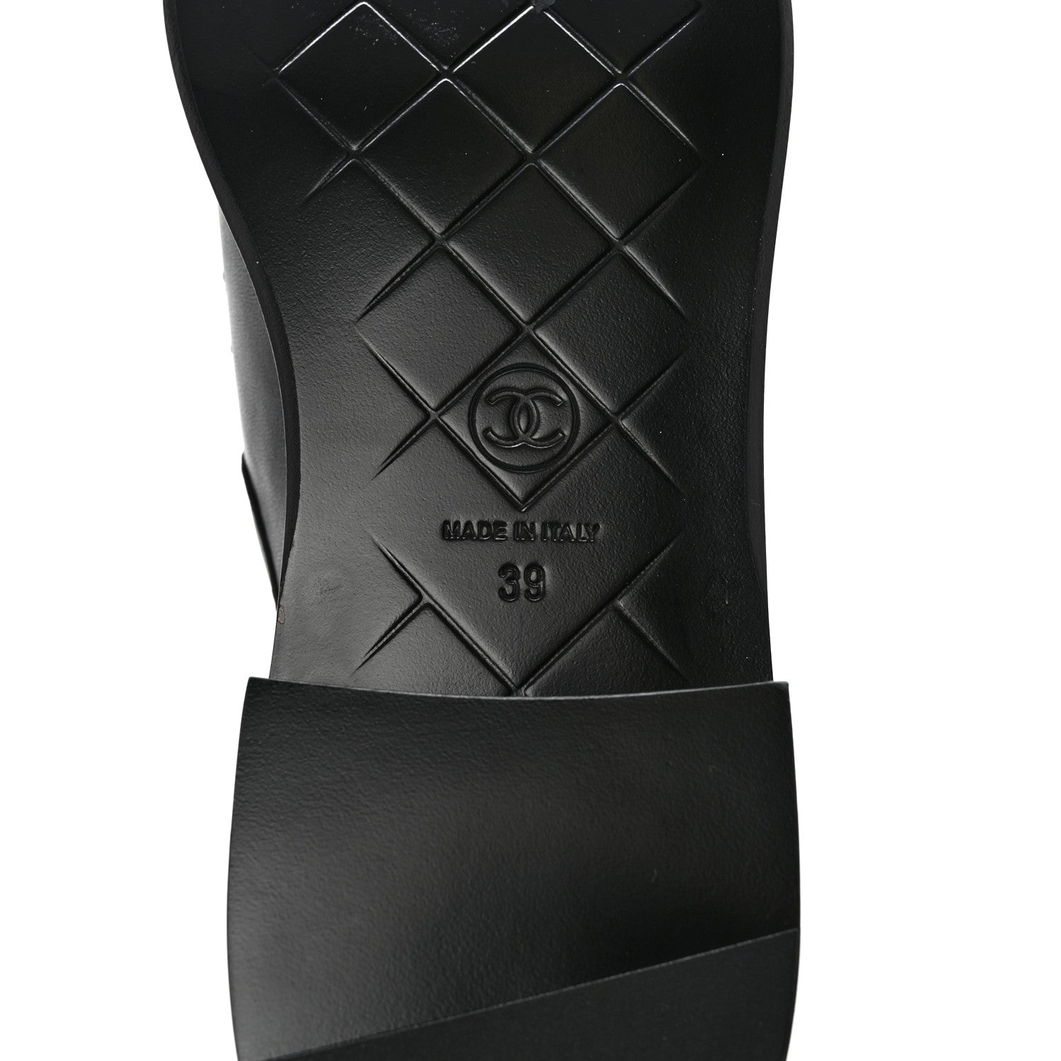 Chanel Lambskin Quilted CC Turnlock Loafers 39 Black 6 of 11