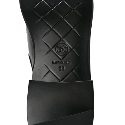 Chanel Lambskin Quilted CC Turnlock Loafers 39 Black 6 of 11
