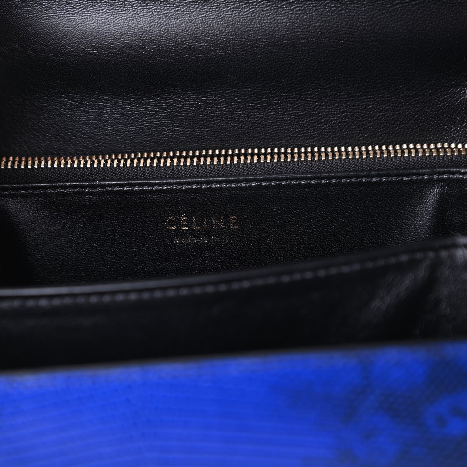 Celine Lizard Medium Classic Box Flap Bag Indigo 8 of 10
