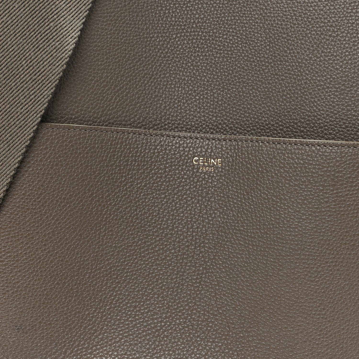 Celine Soft Grained Calfskin Sangle Bucket Bag Taupe 7 of 10