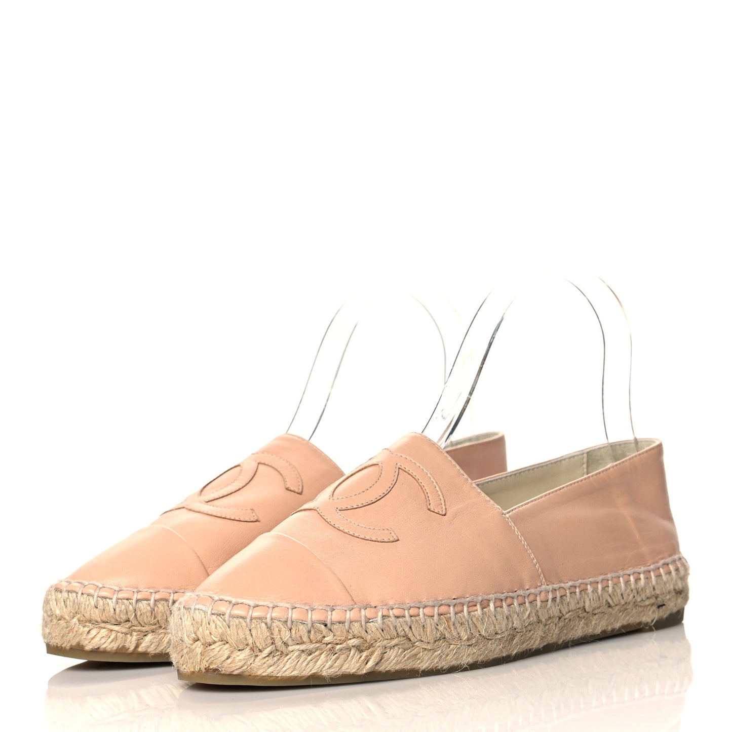 Lambskin CC Espadrilles 37 Nude