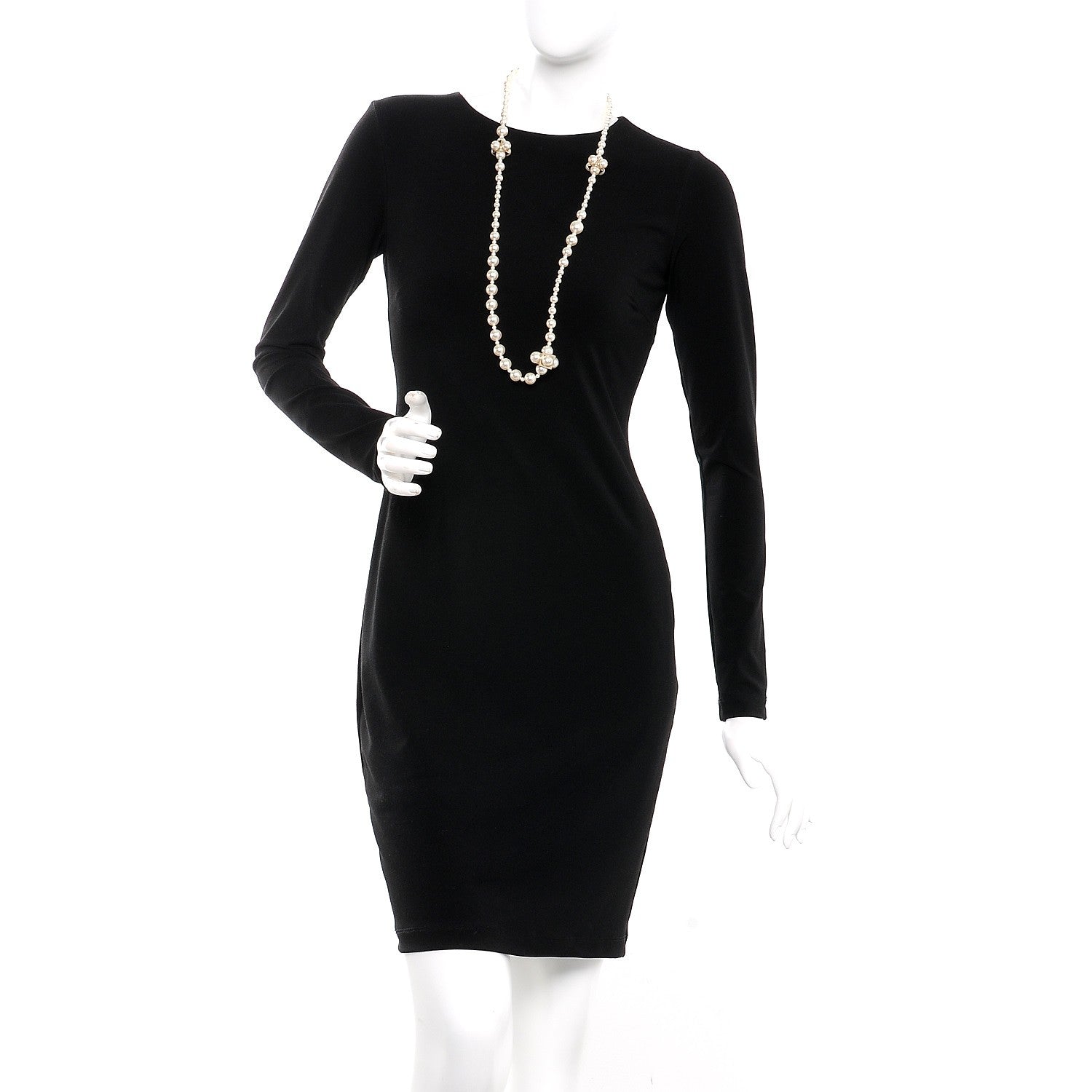 Chanel Graduated Pearl CC Long Necklace Light Gold 2 of 5