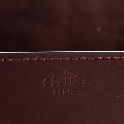Celine Natural Calfskin Medium Phantom Luggage Burgundy 7 of 10