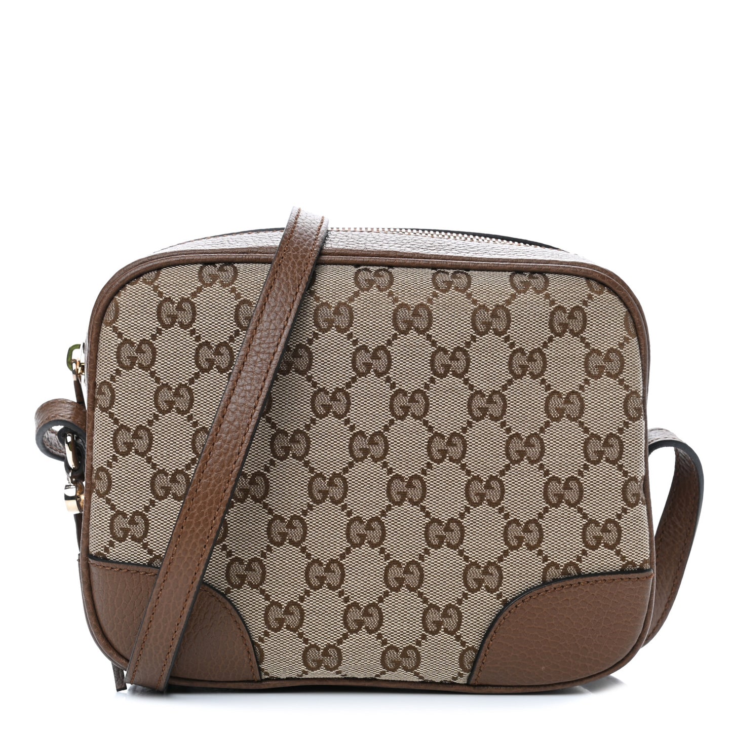 Monogram Mini Bree Messenger Bag Beige Tabacco