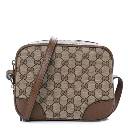 Gucci Monogram Mini Bree Messenger Bag Beige Tabacco 1 of 4