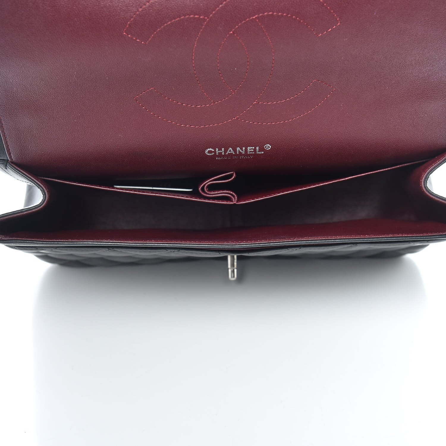 Chanel Lambskin Quilted Jumbo Double Flap Black 8 of 11