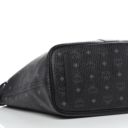 MCM Visetos Medium Liz Reversible Shopper Tote Black 12 of 15