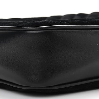 Saint Laurent Suede Calfskin Monogram Lou Camera Bag Black 9 of 10