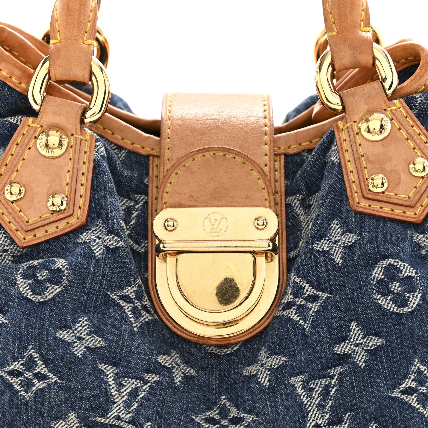 Louis Vuitton Monogram Denim Pleaty Blue 8 of 10